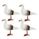 thumbnail image 1 of 4 Piezas Simulación Gaviota Pájaros Adorno Emplumado Pájaro Falso Niños Juguetes Educativos, 1 of 6
