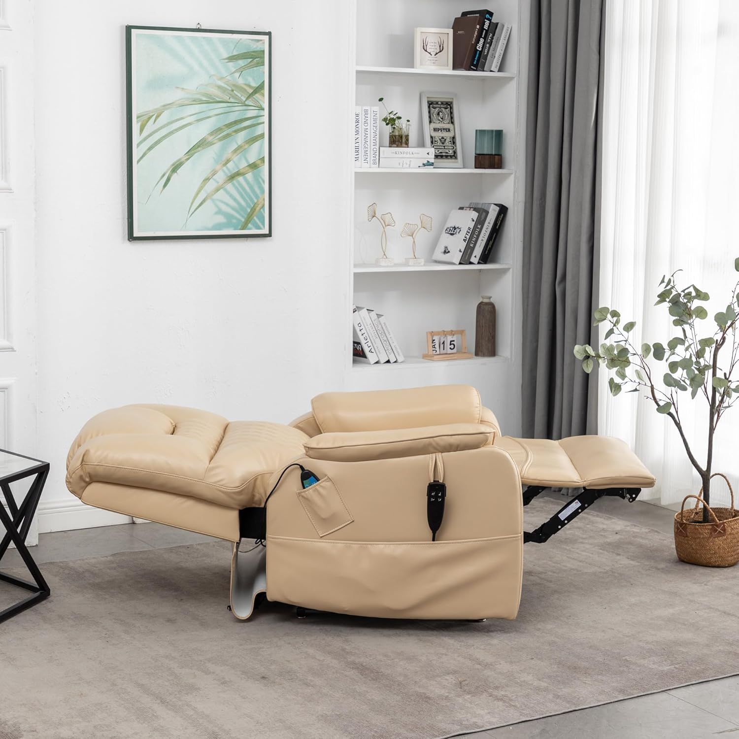 Dual Power Lift Recliner Chair for Elderly with Heat and Massage