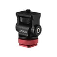 thumbnail image 1 of Andoer 180° Rotary Mini Ball Head Ballhead Hot Flash Shoe Mount Adapter 1/4 Inch Screw with Wrench for DSLR Camera Microphone LED Video Light Monitor Tripod Monopod, 1 of 7