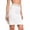 White, variant on Women's Half Slip Skirt for Under Dress Lace Trim Elastic Waist Underskirt with Slit Sides