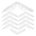 thumbnail image 1 of Miangastore Silicone Nasal Pad White 10Pcs 4.3x0.8x0.4In, 1 of 1