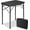 Black, variant on Small Metal Folding Table 3 Adjustable Heights, 23.6''×15.7''×27'' Heavy-Duty Portable Picnic Table for Outdoor Camping, Garden, Patio, Grill, BBQ, Party, 2Ft (Small, Black)