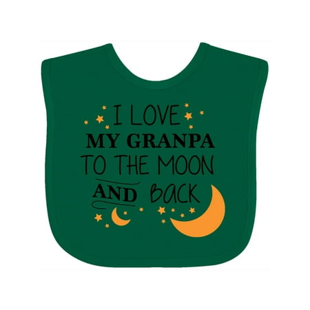 

Inktastic I Love My Granpa to the Moon and Back Gift Baby Boy or Baby Girl Bib