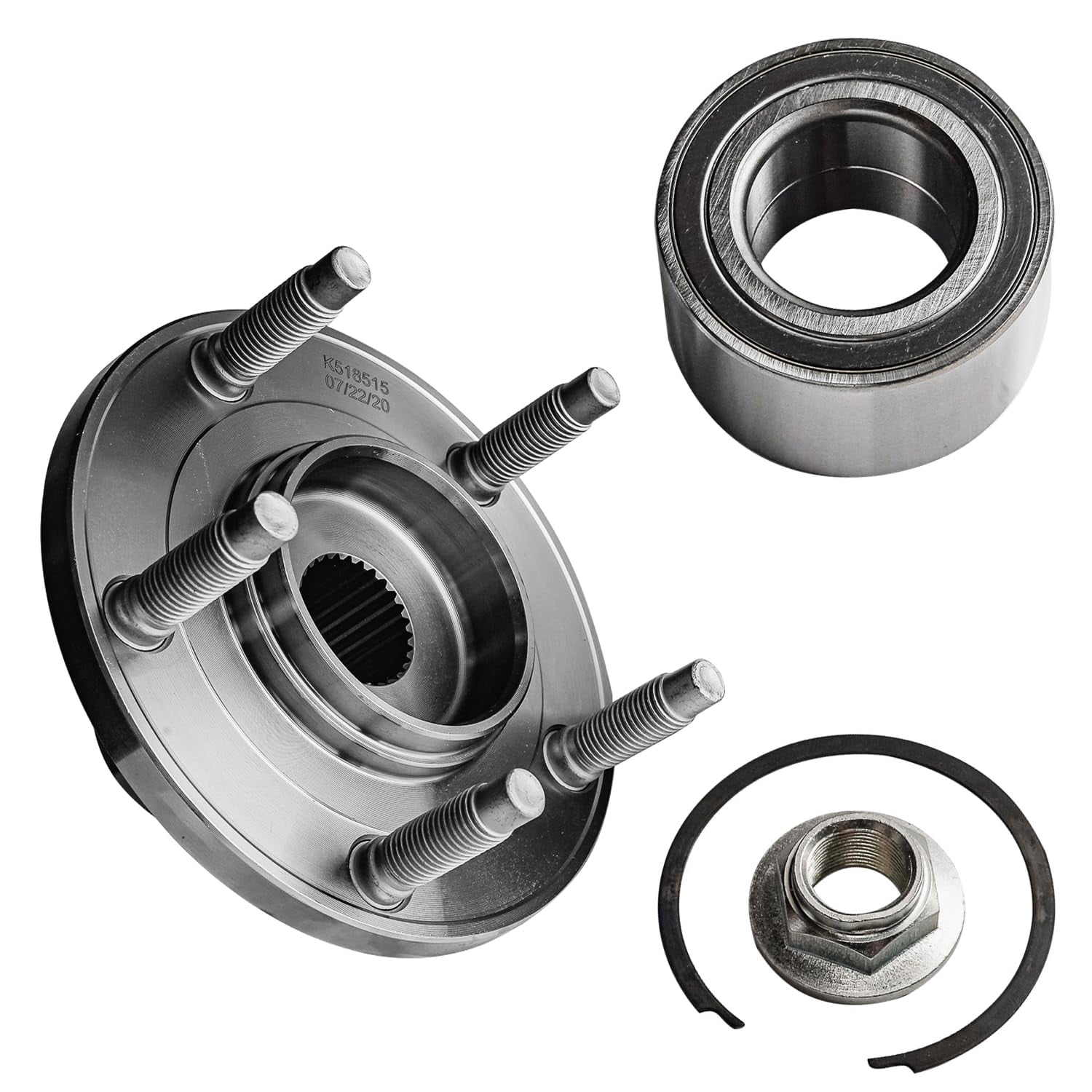 Detroit Axle - 2 Front Wheel Bearing Hubs for 01-12 Ford Escape Mercury Mariner Mazda Tribute, Replacement 2001 2002 2003 2004 2005 2006 2007 2008 2009 2010 2011 2012 Wheel Bearing & Hubs Assembly