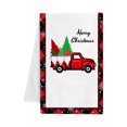 thumbnail image 1 of Farfi toalla de cocina fuerte absorción de agua lavar los platos decorativo Feliz Navidad lindo muñeco de nieve camión paño de cocina para el hogar, 1 of 5