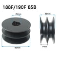 thumbnail image 3 of Round Belt Pulley Metal Double Channel Gasoline Engine Diesel Power Thresher Machine 168/170F 55A 168/170F 55Aconvex 168/170F, 3 of 6