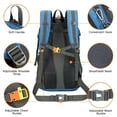 thumbnail image 3 of Mochila de senderismo y acampada de 45 l, gran capacidad, para montañismo, impermeable, para viajes, 3 of 5