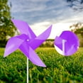 thumbnail image 5 of 25pcs Windmills for the Yard Garden 17 Inch x 9.1 Inch 4 Leaves, Purple, 5 of 6