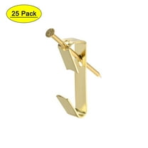 Uxcell 50lbs Photo Frame Hanging Wall Hooks Kit w Nails 25 Pack