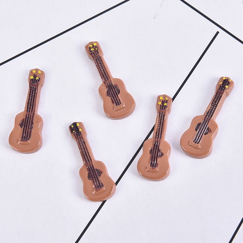 5Pcs 1:12 Dollhouse Miniature Musical Instruments DIY Collection Home Decor 