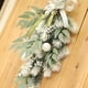 thumbnail image 4 of Arco de boda con flores nevadas, letreros de bienvenida para bodas con flores artificiales para decoración de puertas, decoración de bodas económica, 4 of 5