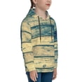 thumbnail image 3 of Balery Retro Wooden Pattern Boys Hoodie, Youth Pullover Hooded Sweatshirt, Kangaroo Pocket Hoodie for Kids Girls -X-Large, 3 of 6