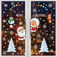 thumbnail image 1 of Christmas Window Stickers 313 Pcs, Snowflakes Christmas Decoration Window Stickers Santa Snowman Door Sticker Removable Static Stickers, 1 of 5
