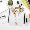 thumbnail image 7 of FMSHPON Cartoon Giraffe Tropical Clipboard Hardboard Wood Nursing Clip Board and Pull for Standard A4 Letter 13x9 inches, 7 of 7