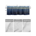 thumbnail image 4 of Valances for Windows Golden Water Rod Pocket Cafe Window Treatments Valance Curtains for Kitchen Bathroom Laundry Basement Windows 42"x12", 4 of 9