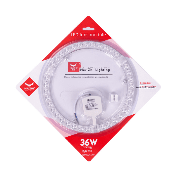 Módulo de reemplazo de mecha de lámpara de techo LED, fuente de luz, parche de ahorro de energía brillante, núcleo de lámpara de tira larga, panel de lámpara magnético circular