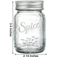thumbnail image 4 of 30 Pack 4 Oz Glass Mason Spice Jar with Shaker Lids& Labels, Empty Spice Bottle Mini Mason Jars with Airtight Metal Caps and Collapsible Funnel for Herbs & Spices, 4 of 5