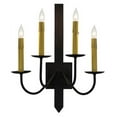 thumbnail image 2 of Meyda Tiffany 166717 Primitive 4 Light 24" Tall Wall Sconce - Black, 2 of 3