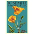 thumbnail image 4 of Decorative Tea Towel, Apron Yosemite National Park, California, Poppy, Letterpress, Unisex, Adjustable, Organic Cotton, 4 of 5
