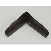 Bent (Inside Corner) Ornamental Gutter Valley Splash Guards - 12 ct ROYAL BROWN