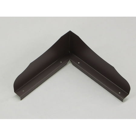 Bent (Inside Corner) Ornamental Gutter Valley Splash Guards - 12 ct ROYAL BROWN