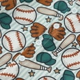 thumbnail image 4 of Toddler Boys Baseball Print Button Down Shirt Light Casual Cute Funny Short Sleeve Clothes Tops Baby Kids T Shirt, 4 of 5