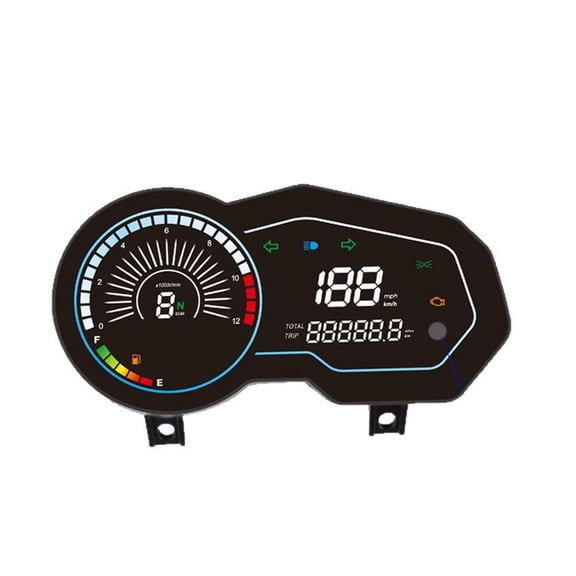 Digital Display Speedometer Odometer Dashboard Suitable for ltalika 150sz Waterproof Motorbike Instrument LED Tachometer