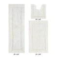 thumbnail image 2 of Better Trends 3 Piece Bathroom Rugs Set 100% Cotton Soft Bath Rug Water Absorbent, Reversible, Machine Washable for Bathroom Decor Toilet Base Contour, Luxury Runner Mat Ivory Lux Collection, 2 of 4