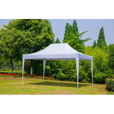 Erommy Outdoor 10x15 Ft Pop up Canopy Party Tent Heavy Duty Gazebos Shelters for Events,White