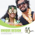 thumbnail image 3 of KAKOWELY 2 gafas de sol hawaianas de playa con diseño de piña y flamenco, divertidas y decorativas, para fiestas hawaianas, con forma de fruta, suministros para fiestas de baile., 3 of 5