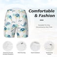 thumbnail image 6 of Picia Sea Turtle pattern Mens Swim Trunks with Compression Liner Stretch Beach Shorts Quick Dry with Zipper Pockets No-Chafing Board Shorts-Large, 6 of 9