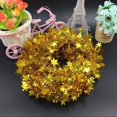 thumbnail image 5 of Guirnalda de hojas con cremallera y flores con purpurina y estrella de cinco puntas para colgar en el árbol de Navidad, decoración para el hogar, 5 of 5