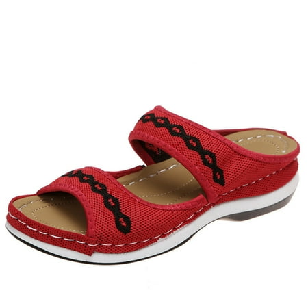 

Casual Sandals for Woman Woven Patterns Open Toe Sandals Ideal Gift for Friends Mother Wife