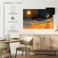 thumbnail image 4 of Elephant Stock Abstract Dusk To Dawn Wall Art - Horizontal Canvas Wall Art - Living Room Wall Decor - Abstract Canvas - Orange And Brown Decor - 36" x 24", 4 of 4