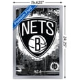 thumbnail image 2 of NBA Brooklyn Nets - Maximalist Logo 23 Wall Poster, 14.725" x 22.375" Framed, 2 of 5