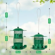 Wild Bird Feeder for Outdoors Hanging, Heavy Duty Metal Retractable Bird Feeders for Cardinal, Blue Jay,Finches, Wildlife Backyard Garden Birding Watching