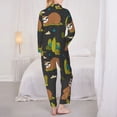 thumbnail image 5 of Bingfone Womens Pajama Sets Funny Sloths In The Forest Print,Long Sleeve Loungewear Pajamas Set-Large, 5 of 9