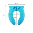 thumbnail image 4 of Orinal de viaje plegable, antideslizante, fácil de quitar, para niños pequeños y niños, almohadilla de silicona, funda de asiento de inodoro portátil reutilizable para el hogar, se adapta a, 4 of 5