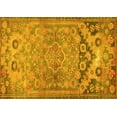 thumbnail image 1 of Ahgly Company Machine Washable Indoor Rectangle Persian Yellow Traditional Area Rugs, 6' x 9', 1 of 4