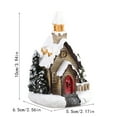 thumbnail image 2 of Christmas Village Led Lighted Houses With Detailed Design, Indoor Decorative Collectible Buildings For Holiday Decoration, Craft Figurines Set Of 1 European Style Ornaments, 2 of 5