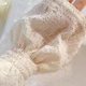 thumbnail image 5 of Cubierta de brazo de seda de hielo protección solar mangas de burbuja plisadas accesorios de verano para mujer Beige, 5 of 10