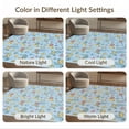 thumbnail image 7 of ODIKA 5'x7' Ultra-Soft Area Rug, Turtle Felt Whimsical Layout Marine Storybook Icons Nautical Ocean Flowing None Washable, Bare feet friendly, Silk-Touch for Bedroom Home office, 7 of 7