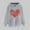 Gray, variant on SOOMLON Valentines Day Hoodies for Women Girl Friend Valentines Gift Plus Size Tunic Long Sleeve Crewneck Sweatshirts Tops Funny Love Heart Graphic Pullovers Shirts Fashion Festival Outfits 2025