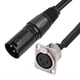 thumbnail image 2 of Cable de Paso XLR de 2 Unidades, Caja de Escenario, Conector XLR Macho A Hembra Tipo D de 3 Pines para Panel de Conexión, Caja de Suelo para Audio., 2 of 5