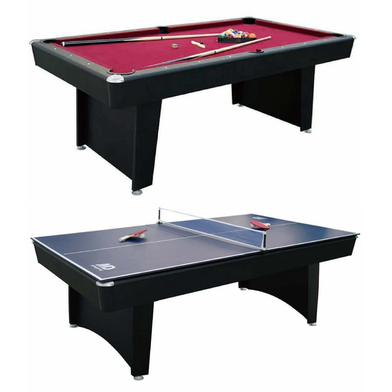 Pool table with 2024 ping pong top