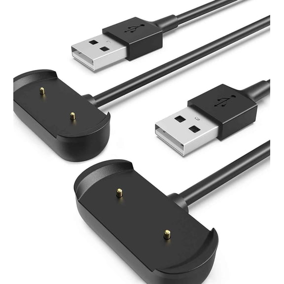 Sinoacc 3.3Ft Charger Compatible with Amazfit Bip 5/3/3 Pro/U,GTS 4 Mini/2/2 Mini/2E,Trex Pro,Zepp E/Z,Active,GTR 2/2E Watch,USB Magnetic Charging Cable Accessories for Amazfit Watch(2 pack)