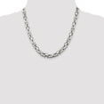 thumbnail image 5 of White Sterling Silver chain Byzantine 20 in 8.25 mm, 5 of 5