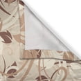 thumbnail image 3 of Ivory Curtains 2 Panels Set, Autumn Leaves in Faded Earthen Tones Fall Season Branches Romance Illustration, Window Drapes for Living Room Bedroom, 55W X 39L Inches, Cream Umber Cocoa, by Ambesonne, 3 of 3