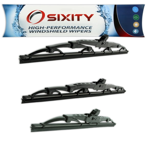 Sixity Auto S1 Front Rear Windshield Wiper Blades compatible with Audi A4 Quattro S4