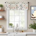thumbnail image 2 of Pastoral Botanical Kitchen Curtain Valances for Windows Farmhouse Short Curtains, Summer Birds Spring Floral Rod Pocket Valance Curtain for Bedroom Cafe Living Room 42"x12", 2 of 8